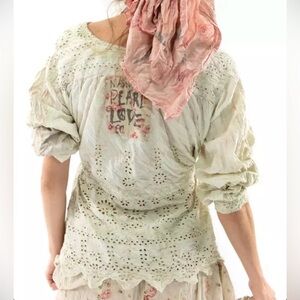 Magnola Pearl Eyelet Flannery Smock Jacket 💕